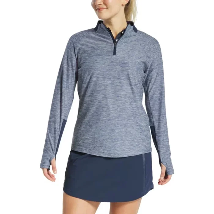 FootJoy Women’s Space Dye 1/4 Zip Navy Pullover 25