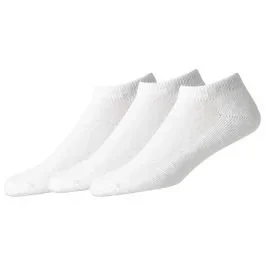 Footjoy Womens ComfortSof Sportlet Golf Socks White – 3 Pack