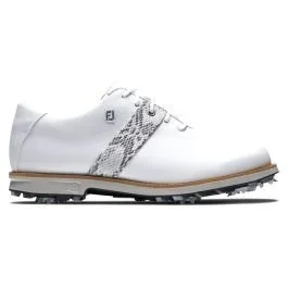 FootJoy Womens Dryjoys Premiere Series Golf Shoes – White/Snake 99021