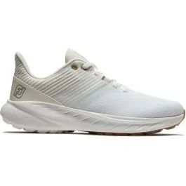 FootJoy Womens Flex Golf Shoes – White/Beige 95718