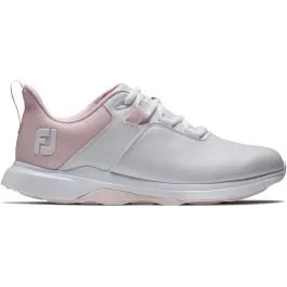 FootJoy Womens ProLite Golf Shoes – White/Pink 98200
