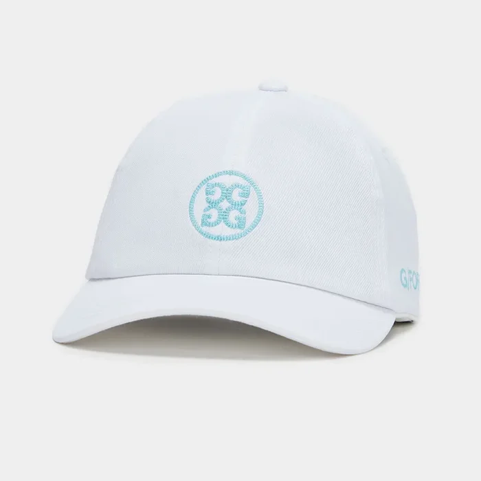 G/FORE Circle G’S Stretch Twill Golf Snapback Hat Snow