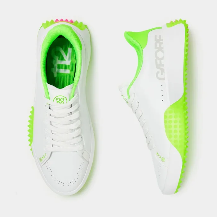 G/Fore G.112 PU Leather Kiltie Snow Womens Golf Shoe – Snow / Gecko