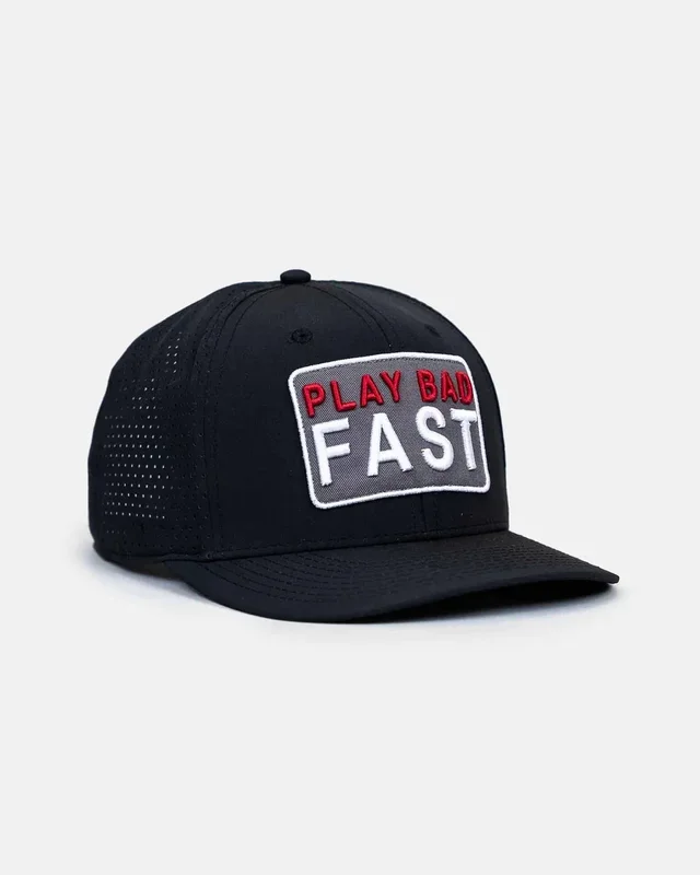 Ghost Golf Play Bad Fast Snapback Hat