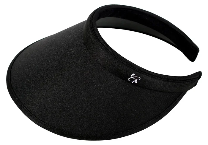 Glove It: April Wide Brim Clip Visor – Black