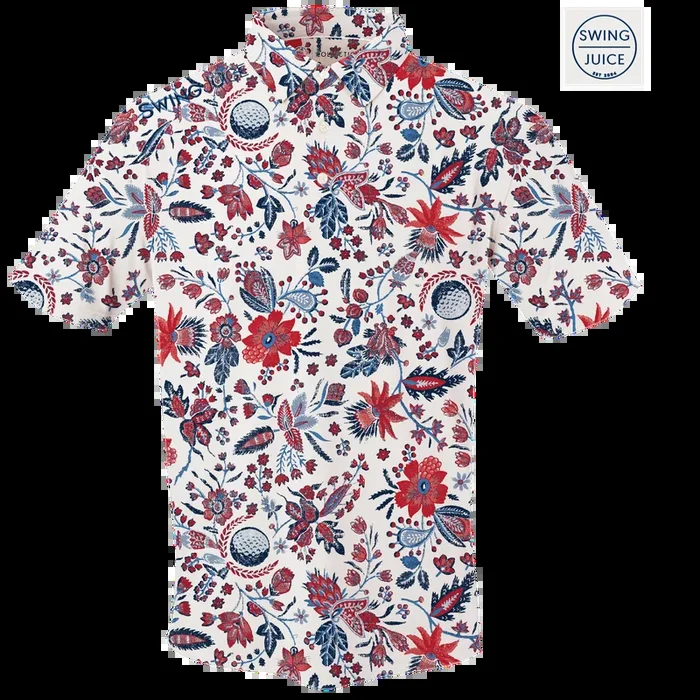 Golf Americana Floral Men’s Polo