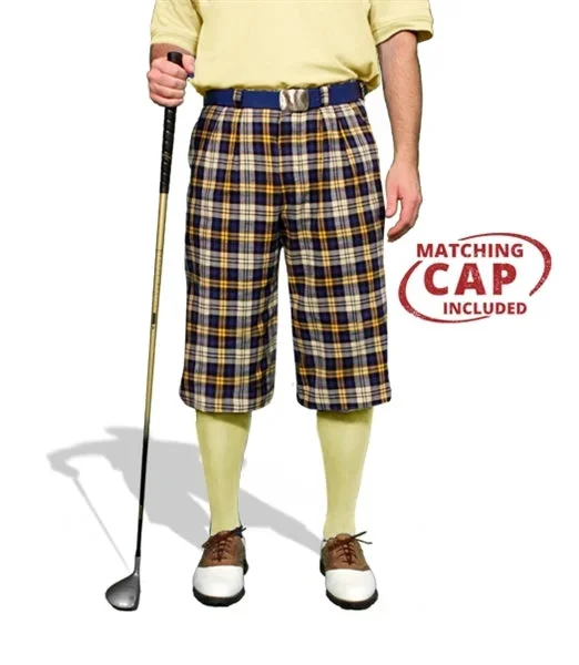 Golf Knickers: Mens ‘Par 5’ Limited Microfiber Golf Knicker- Malta