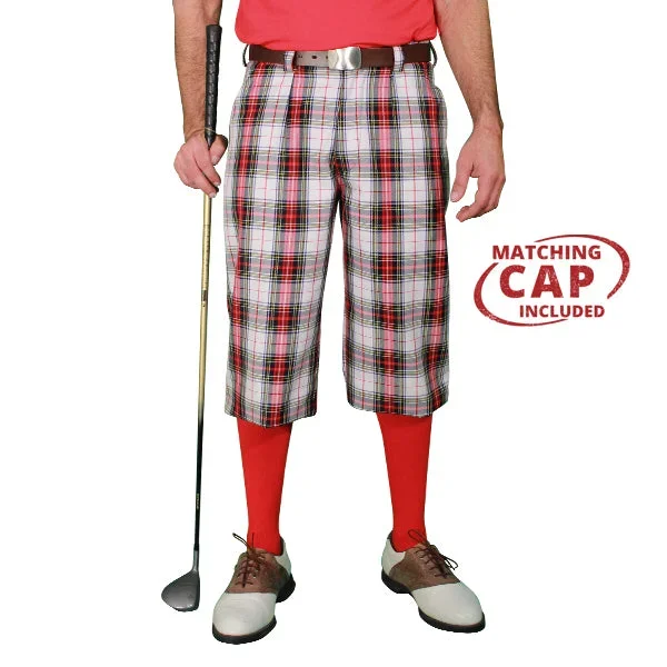 Golf Knickers: Mens ‘Par 5’ Microfiber Golf Knickers & Cap – Dress Stewart