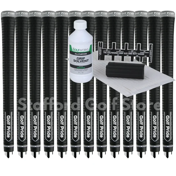 Golf Pride Tour Tac Grips Standard or Midsize (13pcs) + Golf Grip Regripping Kit