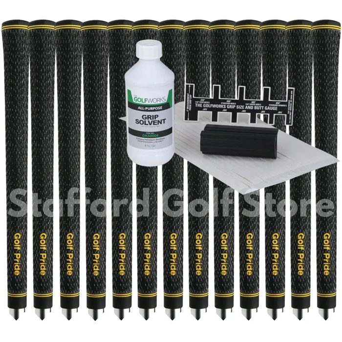 Golf Pride V-55 Cord Grip Standard (13pcs) + Golf Regripping Kits