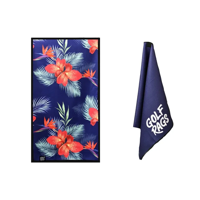 Golf Rags Premium 20″ x 40″ Flower Power Golf Towel