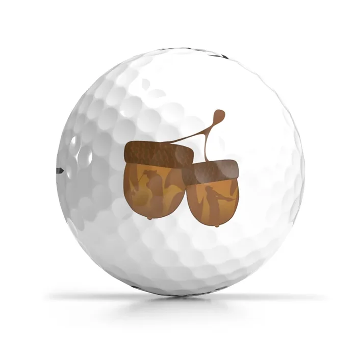 Golfer Acorns Golf Ball