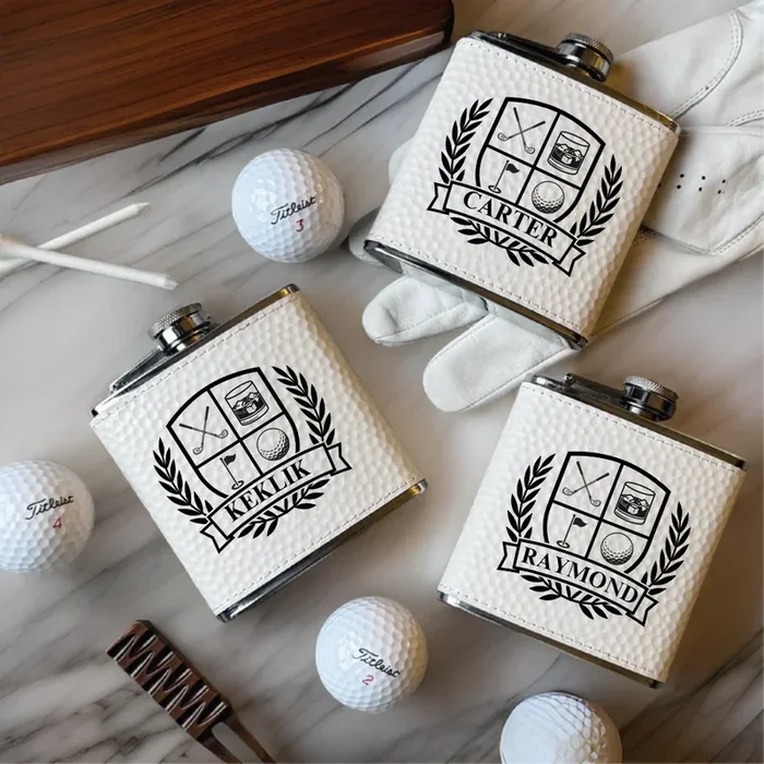 Golfers Crest Flask