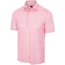 Greg Norman ML75 Recycled Microlux Vine Print Golf Polo