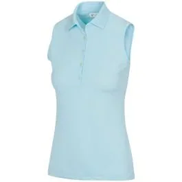 Greg Norman Womens Sleeveless Freedom Micro Pique Stretch Golf Polo – ON SALE