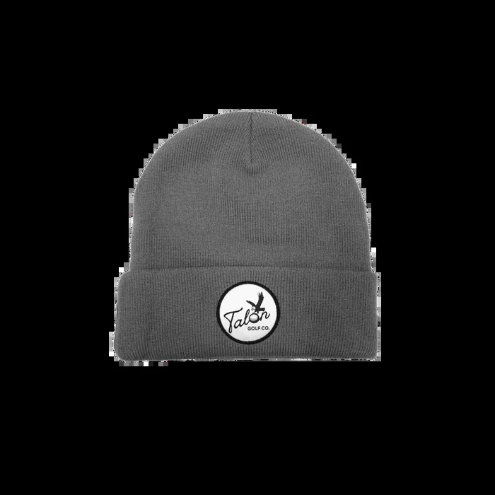 Grey Beanie w/ Script Logo
