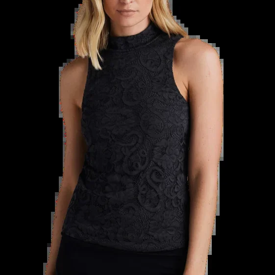 Greyson Lennox Lace Mock Neck Top Women’s Sleeveless Shirts