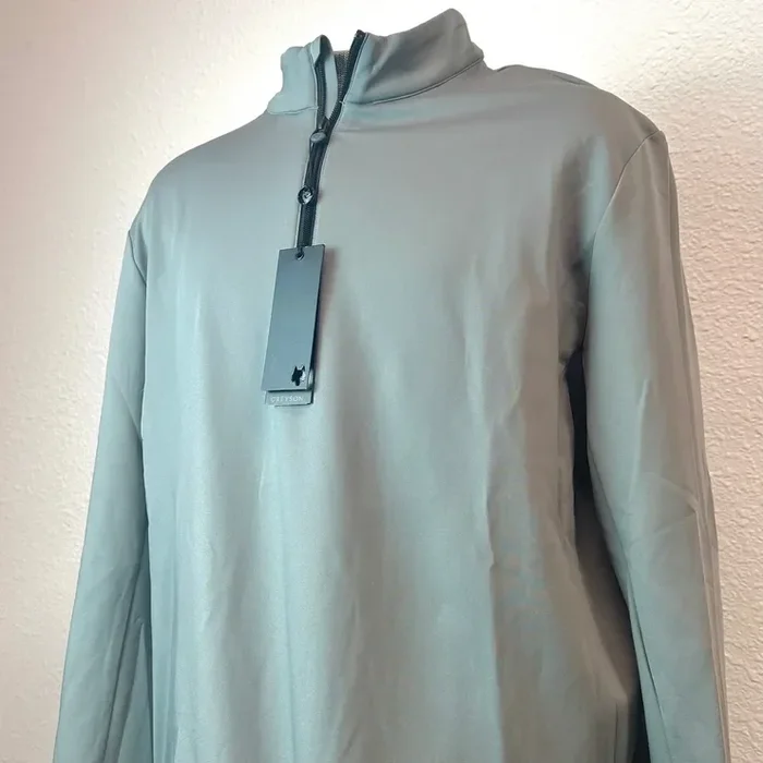 Greyson Sequoia Quarter-Zip – Grey – Medium – New!