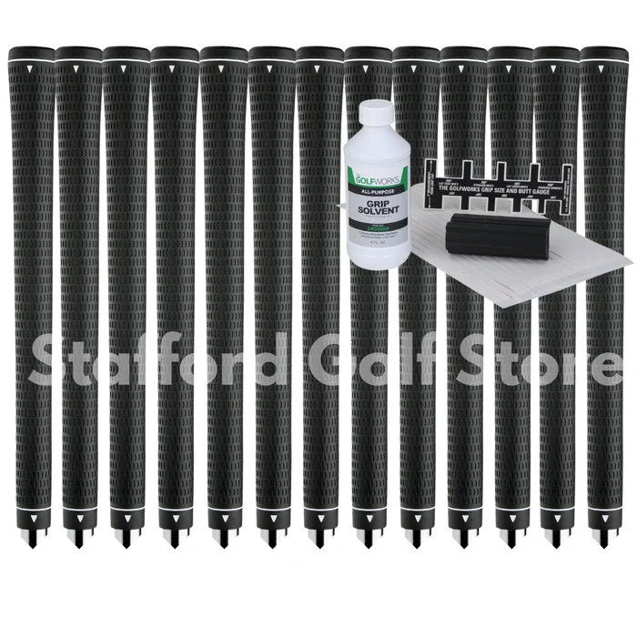 Grip One Max Feel Light 360 Golf Grips (13pcs) + Golf Regripping Kits