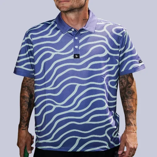 Groovin Mint & Purple Polo
