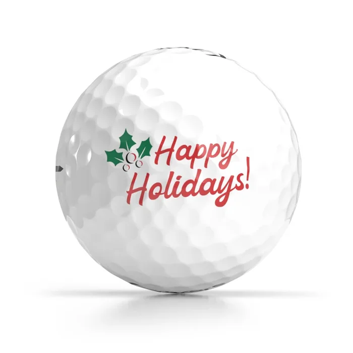 Happy Holidays Golf Ball