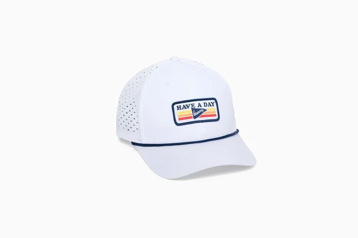 Have A Day Perforated Vintage Patch Hat