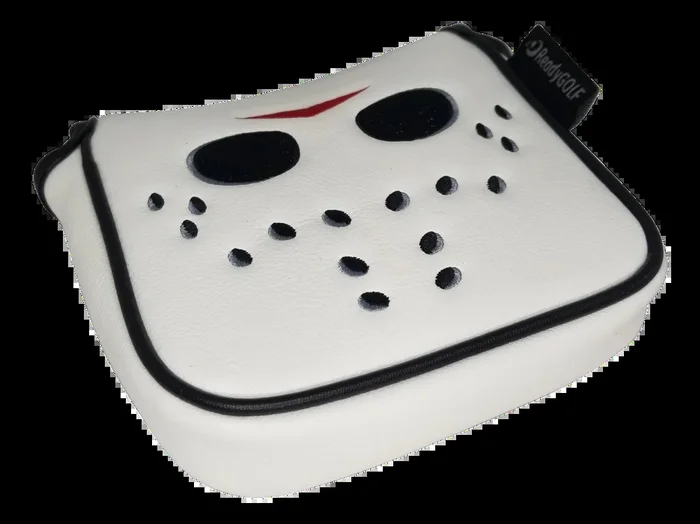 Hockey Goalie Mask Embroidered Putter Cover – XL Mallet