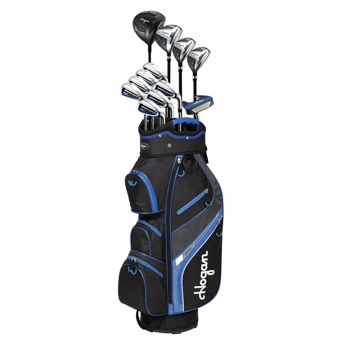 Hogan Golf FW-817 Men Right Graphite Golf Clubs Set With Cart bag, Senior Flex