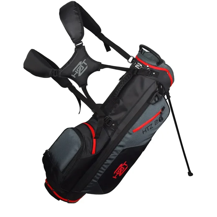 Hot Z 2.0 Golf Bag Stand Bag Black Grey Red