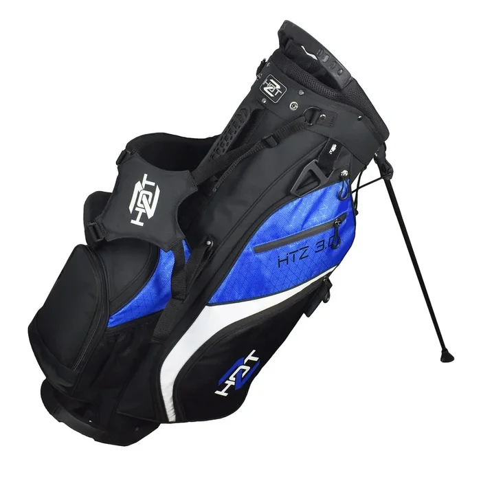 Hot Z 3.0 Golf Bag Stand Bag Black Blue 14 Way Divider