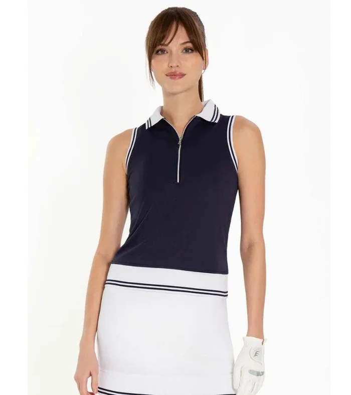Inphorm Academy Sleeveless Polo Midnight