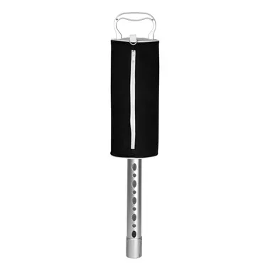 Intech Golf Ball Shag Bag Pickup with Aluminum Handle and Frame, Black