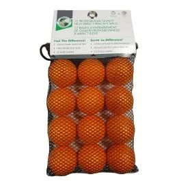 JEF World of Golf High Impact Foam Practice Golf Balls 12 Pack – Orange