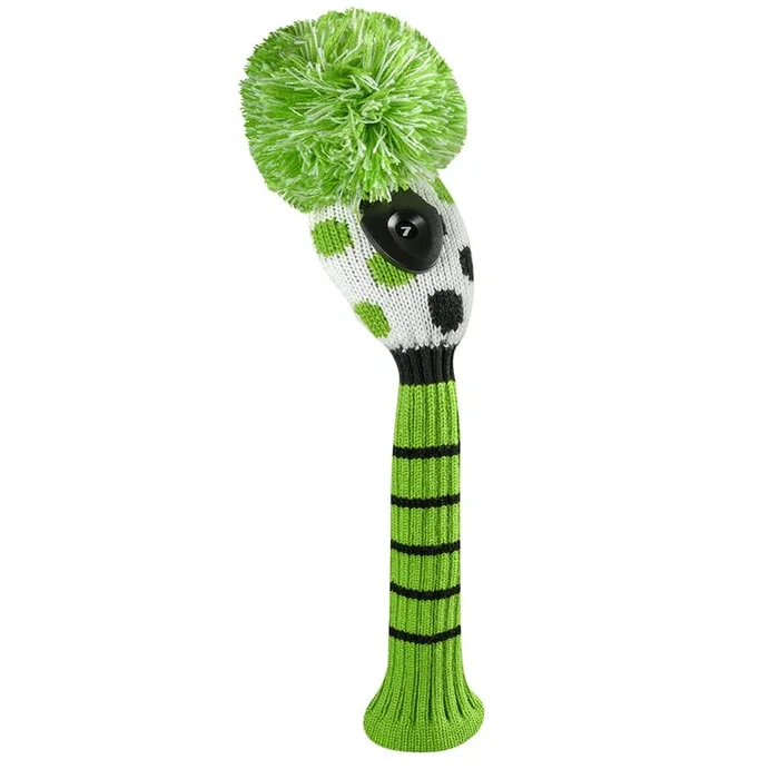 Just 4 Golf: Hybrid Headcover – Small Dot – Lime, Black and White