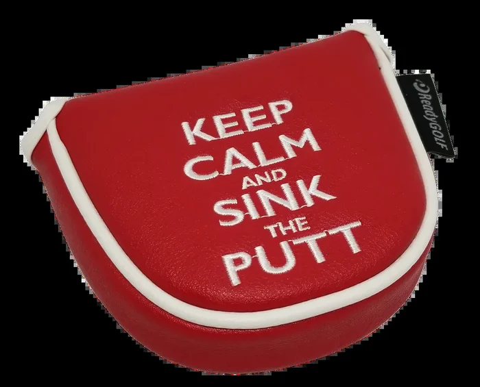 Keep Calm & Sink the Putt Embroidered Putter Cover – Mallet by ReadyGOLF