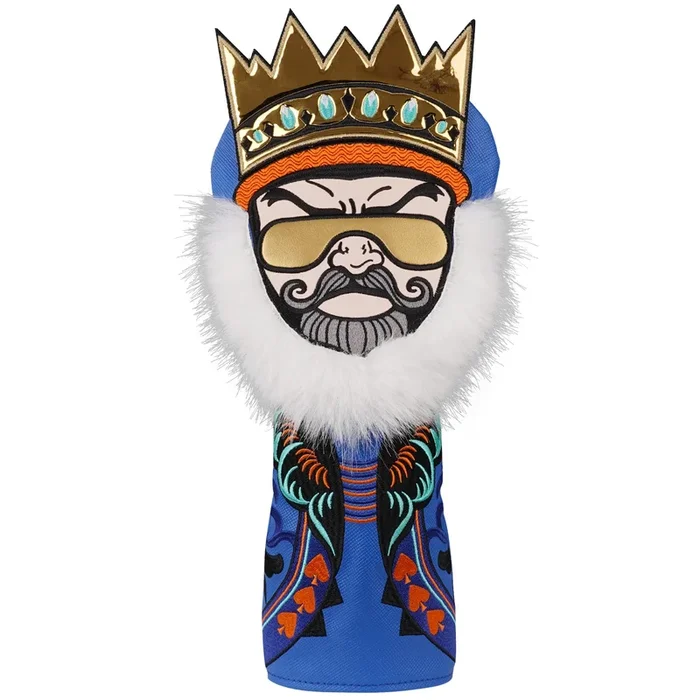 King with Sunglasses Embroidered Driver Headcover