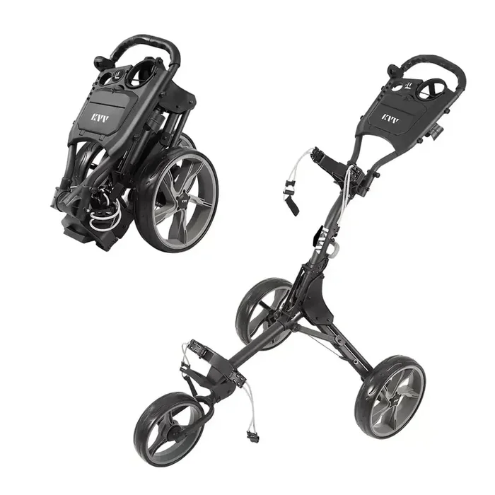KVV GL307 Golf Push Cart,Ultra Lightweight Smallest Folding Size