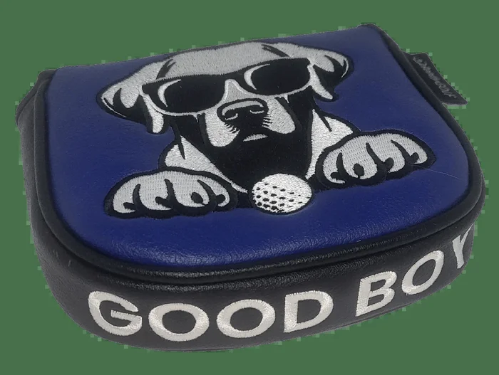 L.A.B. DF3 Embroidered Center Shaft Putter Cover by ReadyGOLF – Black Lab – Good Boy