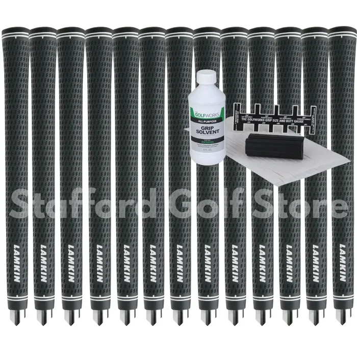 Lamkin Crossline Plus Golf Grips (13pcs) + Golf Regripping Kits