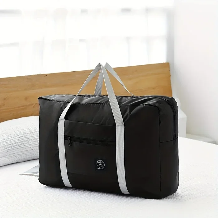 Large Capacity Luggage Bag, Zipper Portable Duffel Handbag, Lightweight Organizer