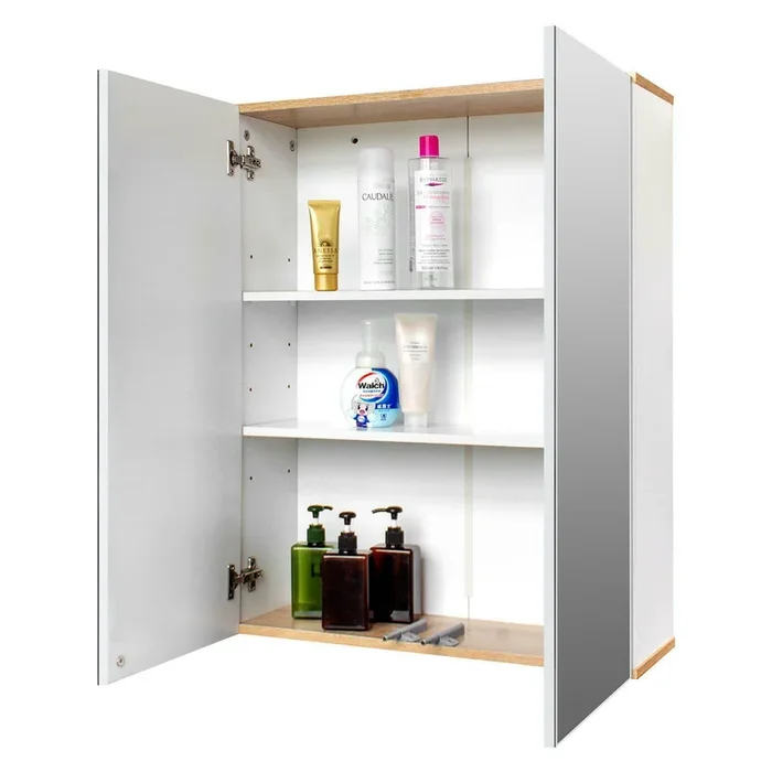 Large Wall Mounted Bathroom Recessed Medicine Cabinet With Mirror