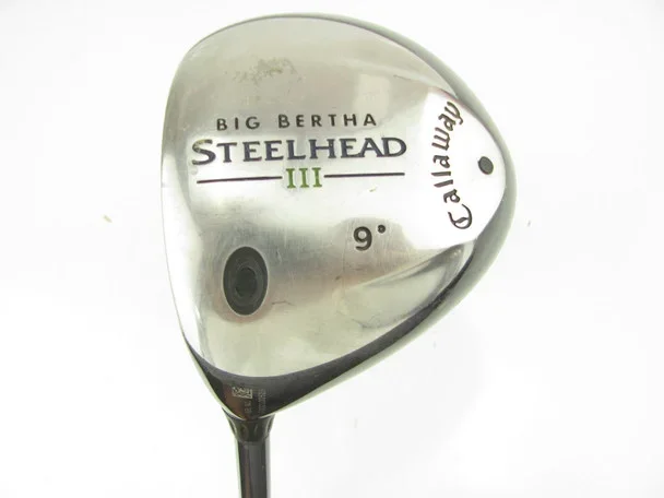 LEFT HAND Callaway Big Bertha Steelhead III Driver 9 degree with Graphite Stiff