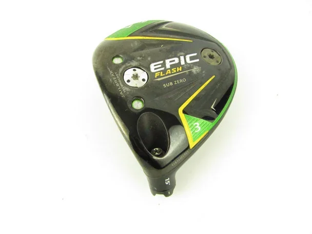 LEFT HAND Callaway Epic Flash Sub Zero 3 Wood 15 degree HEAD ONLY