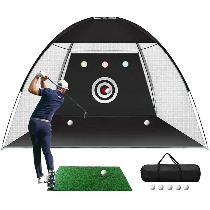 Lesmart 10x7ft Golf Hitting Training Aids Nets with Target Set