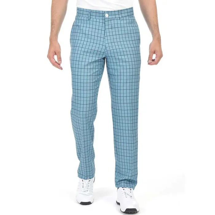 Lesmart Men’s Plaid Elastic Golf Trousers