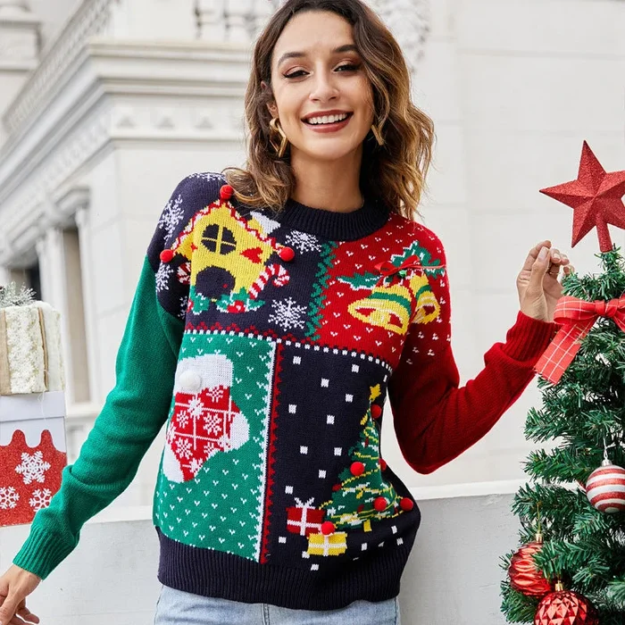 Lesmart Women’s Fashion Holidays Ugly Christmas Sweater