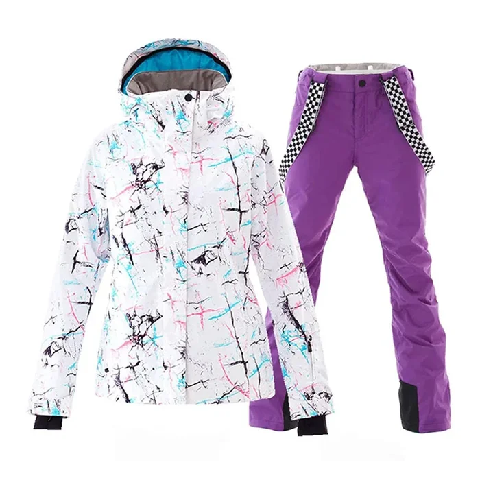 Lesmart Women’s Waterproof Ski Jackets and Pants Set