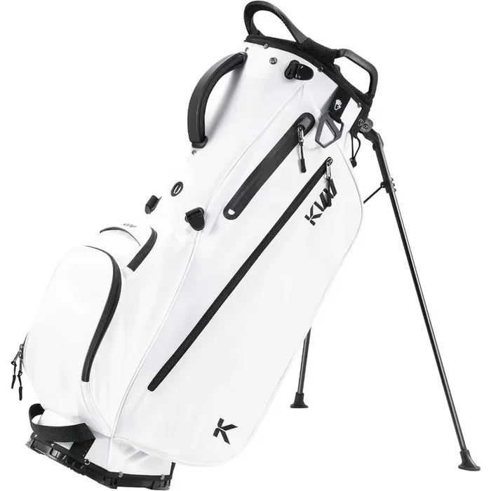 Lightweight Golf Stand Bag with 7 Way Full-Length Dividers, 5 Zippered Pockets, Automatically Adjustable Dual Straps