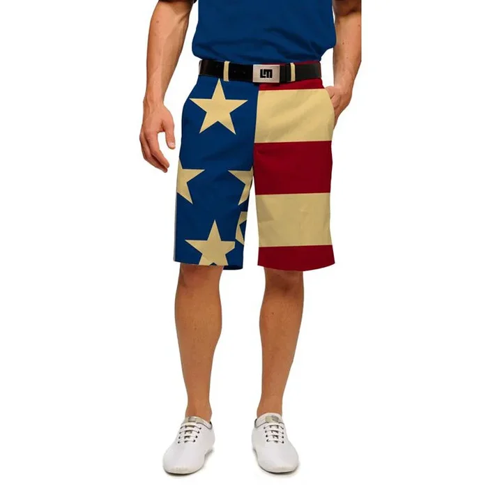 Loudmouth Golf: Men’s StretchTech Shorts – Old Glory
