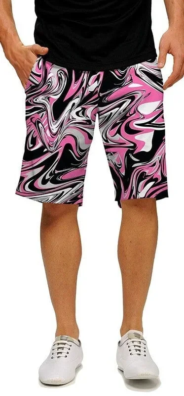 Loudmouth Golf: Men’s StretchTech Shorts – Pink Marble